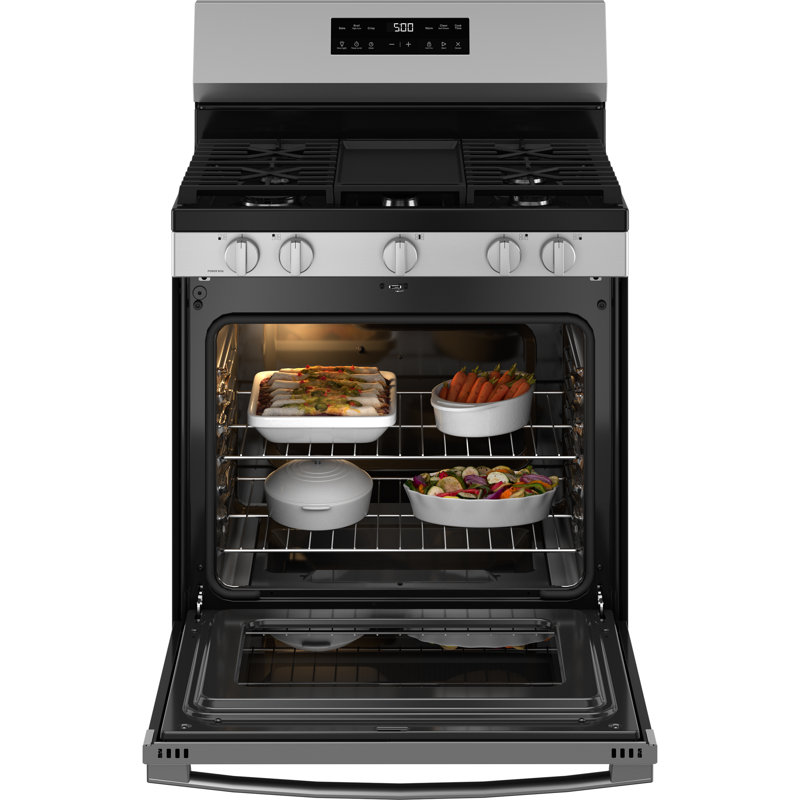 GE 30" Free-Standing Gas Range, Stainless Steel