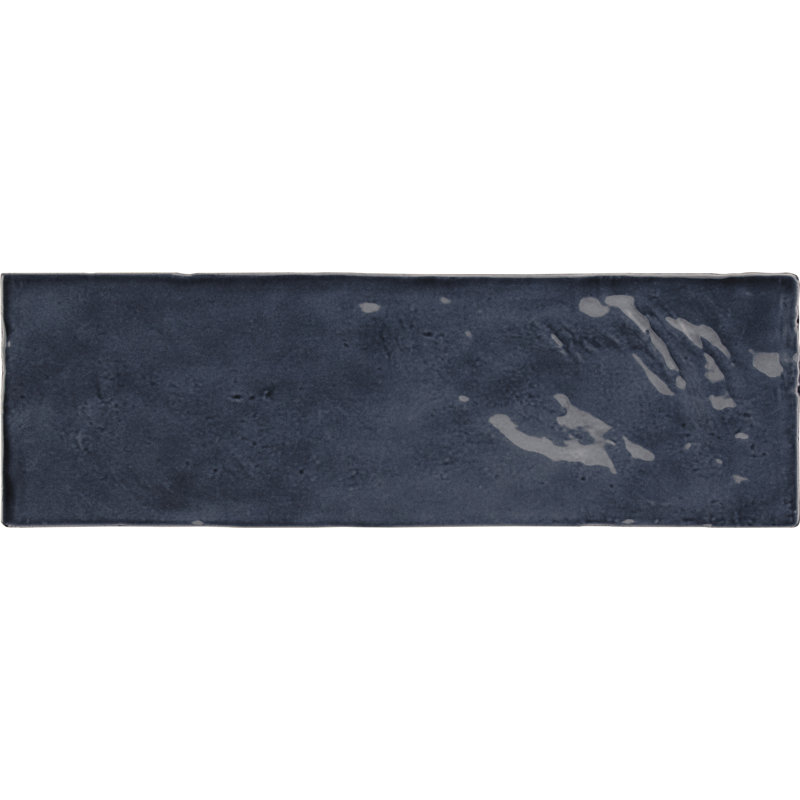 3" x 8" Ceramic Subway Wall Tile, Dark Blue