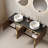 Floating Wall-Mounted Bathroom Vanity With Sinks
