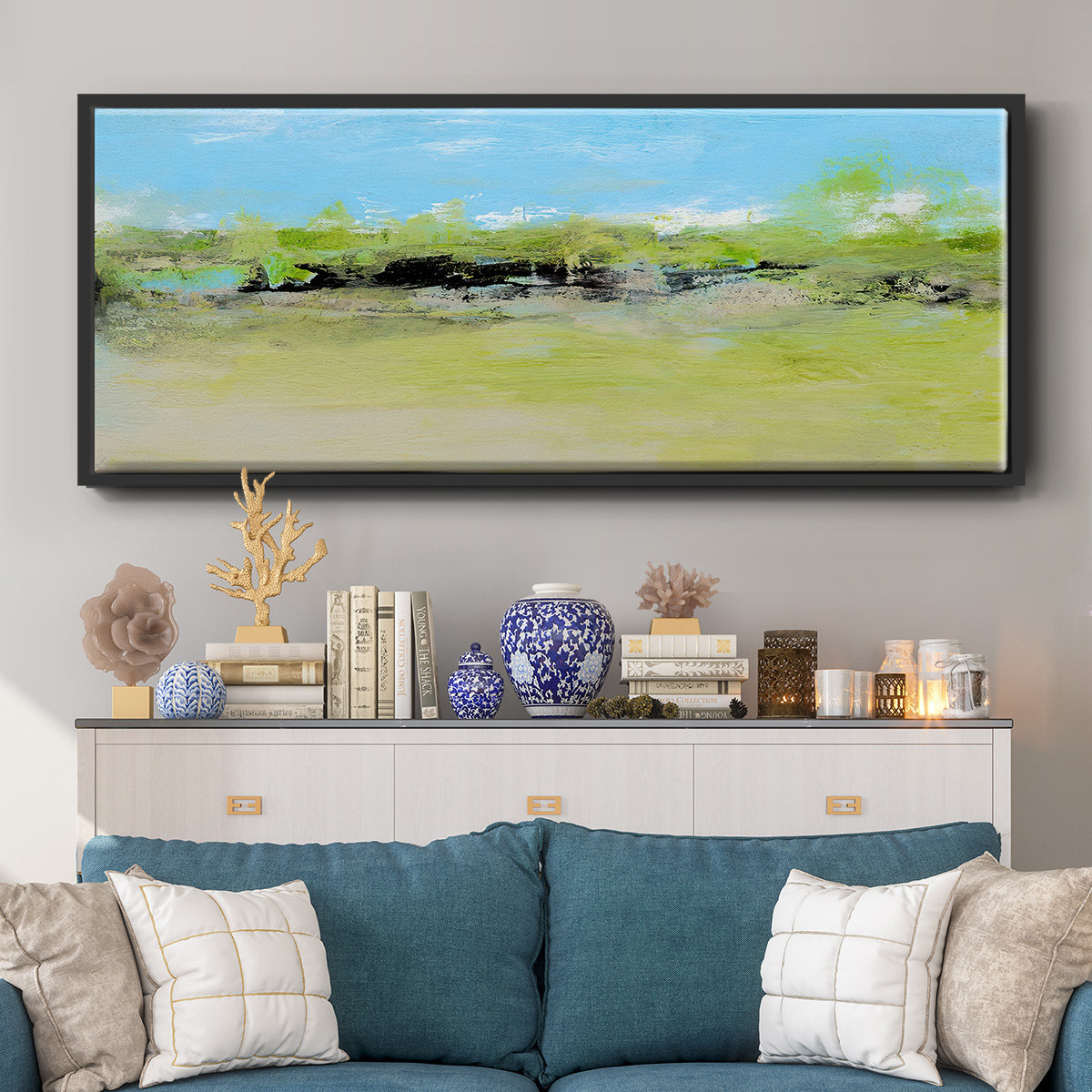 Wexford Home From the Terrace I- Framed Canvas | Wayfair