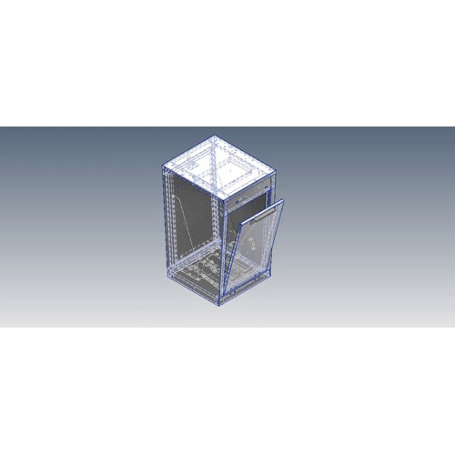 MB Sentinel Dual Door Insert 24 in x 42 in Aluminum Package Drop | Wayfair