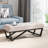 Modern Featuring Upholstery And Sleek Black Legs Elegant Button- With Cover Graceful Base-1311402254