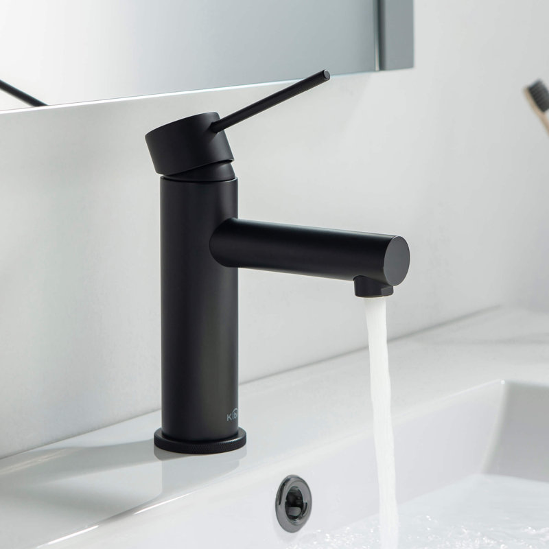 Circular X Single-handle Bathroom Faucet, Matte Black, Without Pop Up Drain