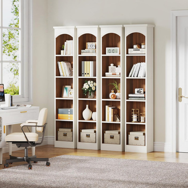 Bibliothèque en coin 5 niveaux, (5 tablettes) H 70,87 po x l 13,78 po x P 11,81 po
