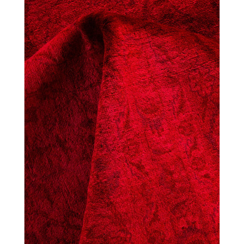 Tapis unique noué à la main Weirsky - rose Weirsky
