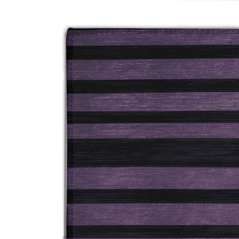Tapis intérieur / extérieur gris HorizontalStripes, Rectangulaire 2 pi x 3 pi
