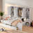 Wooden Daybed With Three Drawers, All-in-one Cabinet, Desk And Shelves-60321128-60321135