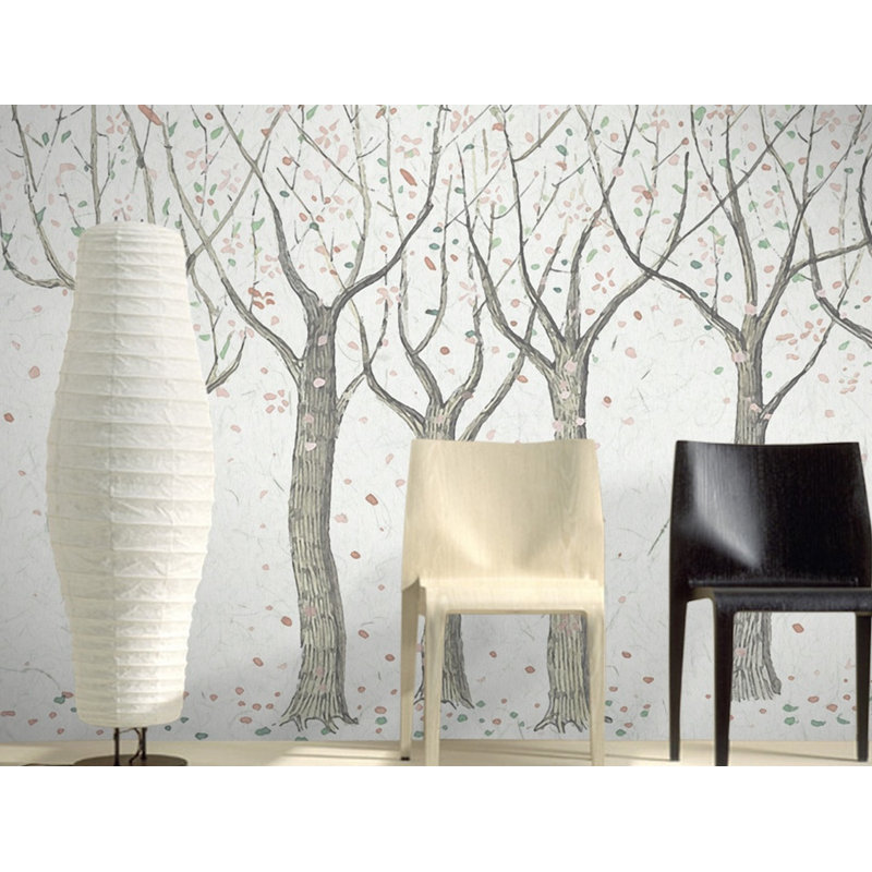 Papier peint amovible en bois, L 35 po x l 55 po