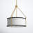 Joplin 3-Light Pendant In Matte Black With True Gold