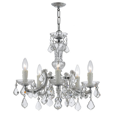 Lustre classique / traditionnel à 5 lumières de style bougie Weekes