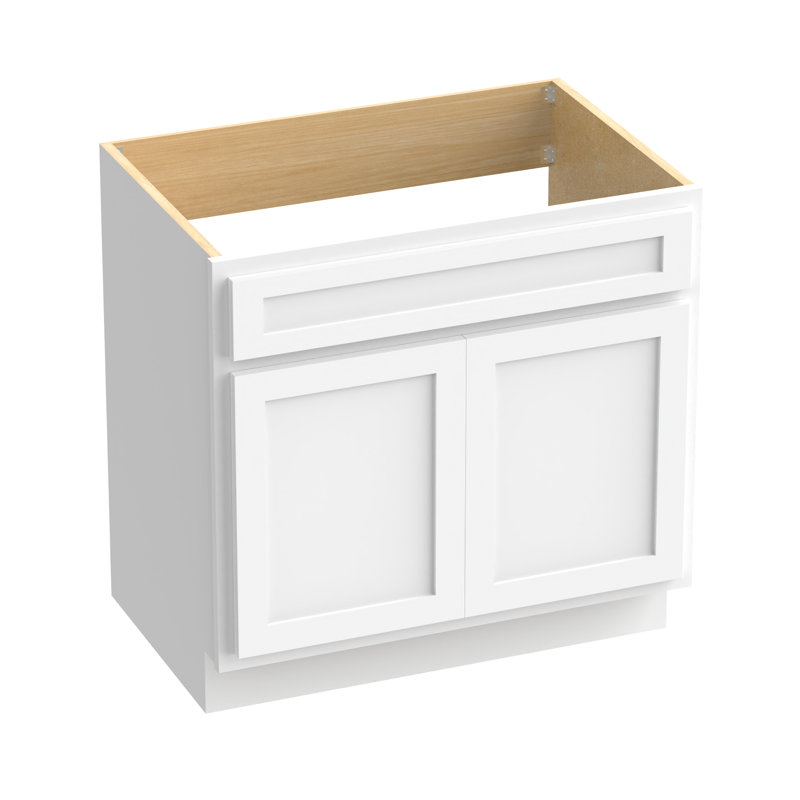 39'' Single Bathroom Vanity Base Only, White