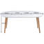 Table extensible, table de salle à manger, table de bureau, table basse, pieds en bois, 100/140/180 x 100 x 75 cm-880846786-880846784