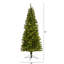 Arbre de Noël artificiel pin vert 6 pi 5 po à DEL-1952791139