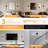 Matte Black Square-Shaped Disk Smart Dimmable Linear Wall Lamp