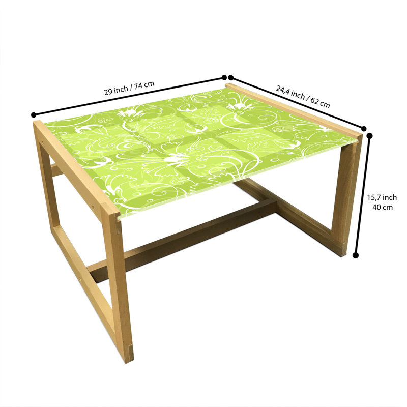 James-Andrew Sled Coffee Table, 62cm H x 74cm W x 40cm D
