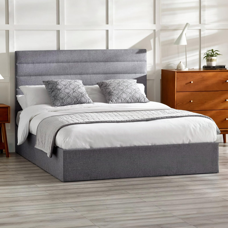 Maddoux Upholstered Ottoman Storage Bed, Double (4'6)
