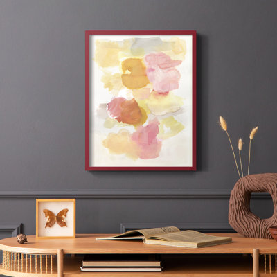 Warm Petals II, reproduction encadrée - bois massif