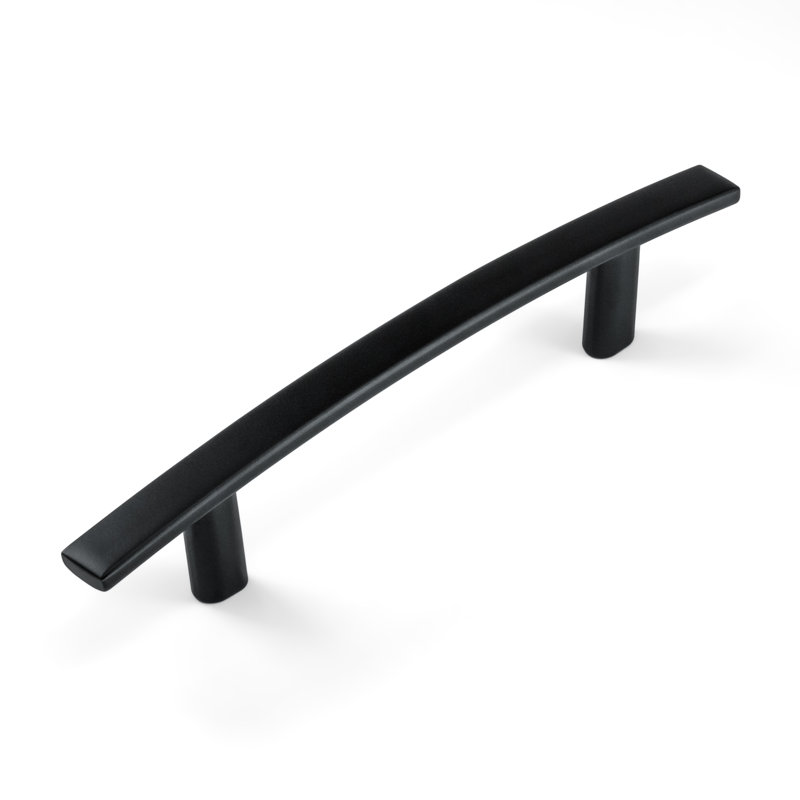 Black Modern Arched Cabinet Handles with Mounting Hardware