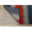 Tapis unique en laine noué à la main nouvel âge rouge / bleu 6 pi 6 po x 9 pi 4 po Nathanson