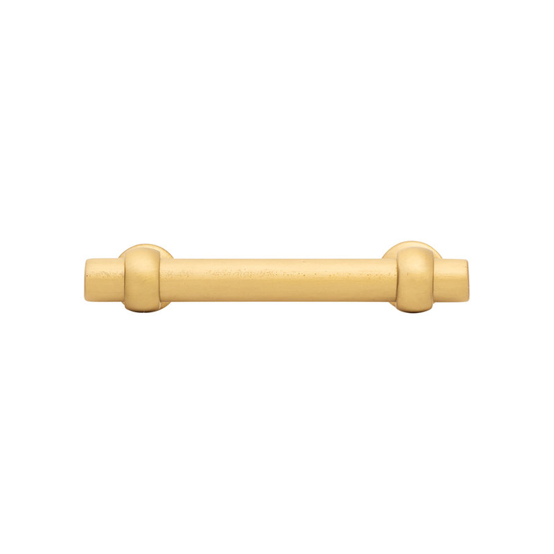 Ostia Collection Pull, 3", Brushed Golden Brass