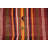 Handmade Vintage Turkish Rug with Colorful Striped Design Ideal for Boho Style Home Decor