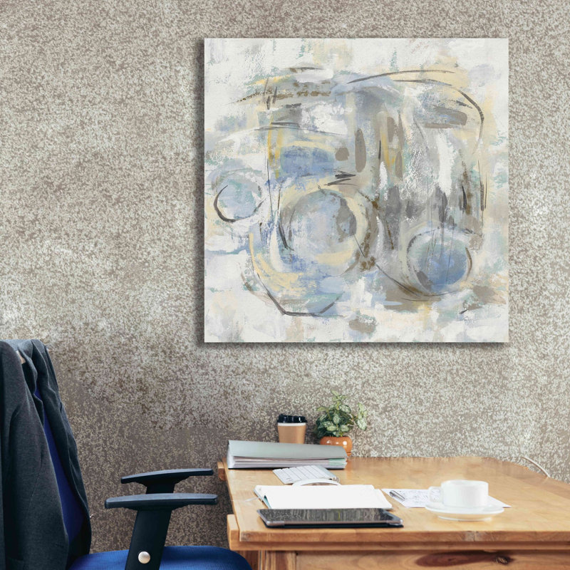 «Signature II» par Silvia Vassileva, art mural sur toile, H 37 po x l 37 po x P 1,5 po