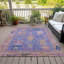 Machine Washable Indoor/Outdoor Xhevrie Purple Rug-111825382