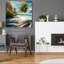  «Paradise Beach 5» par Rey Klimt, art mural en verre acrylique, 36 po x 36 po-991995593