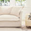 Chenille crème 2 avec coussins moelleux et fabrication moderne 3