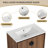 Dagnis 30.03'' Single Bathroom Vanity with Ceramic Top