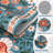 Farmhouse Floral Machine Washable Rug with Non Slip TPR Backing Soft Thin Foldable Mat Botanical Butterfly Printed Carpet Low Pile Non Shedding Carpet-753450857