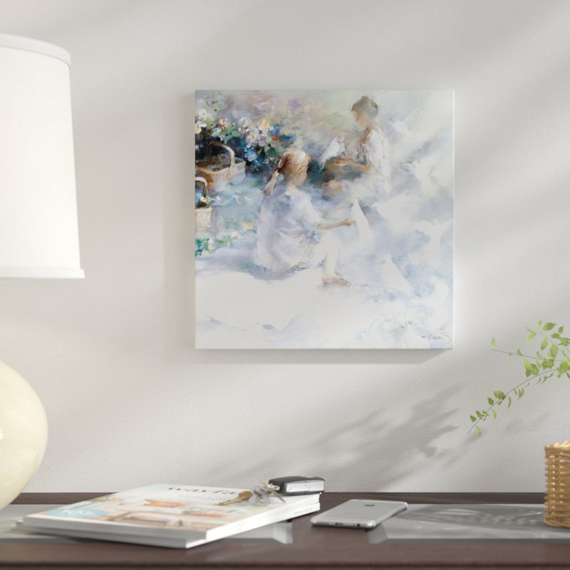 « soeurs », impression sur toile, H 12 po x l 12 po x P 0,75 po