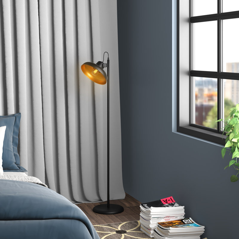 La Quinta 145cm Black Arched Floor Lamp