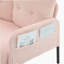 Oversized Plush Loveseat With Corduroy Upholstery, Side Pockets, And Metal Legs For Modern Living Spaces.-1299189112