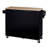 50" Rolling Kitchen Island Cart With Rubber Wood Top, 3 Drawers, Slide-Out Shelves, Internal Storage Racks, Spice & Towel Rack, Locking Wheels-4547432