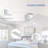 48 Inch 3 Carved Solid Wood Blades Flush Mount Ceiling Fan 6-Speed Noiseless Reversible DC Motor With Remote, White-97125402-97125401