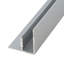 Moulure en T en aluminium anodisé transparent (satiné) Outwater 13/16 po Outwater, longueur 48 po (paquet de 3)