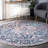 Misi Vintage Medallion Power Loom Blue Rug-314895466