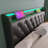 Modern Upholstered LED Platform Bed with 360° Surround Lighting | Button/App/Remote Control | Hydraulic Storage & USB-C Charging-1242803198-1242803193