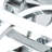 1-Chromium colored dimmable LED ceiling light