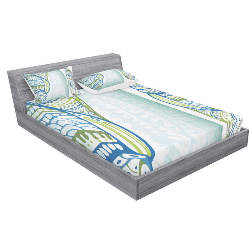 Microfiber Sheet Set, Queen Sheet Set with Fitted Sheet