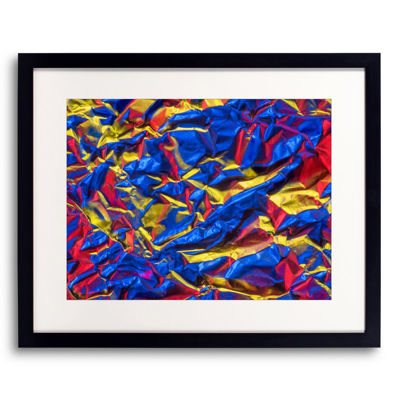 Aluminium Foil Print by Philippe Monthoux, Black Framed Paper, 17.2" H x 21.2" W