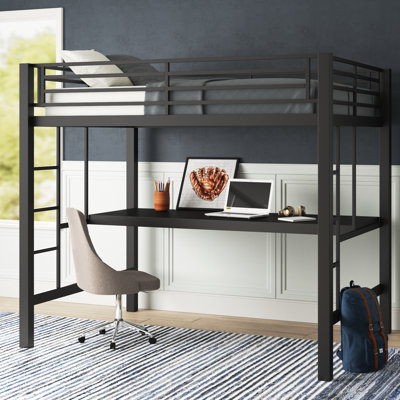 Bomar Full Loft Bed with Built-in-Desk by Isabelle & Max