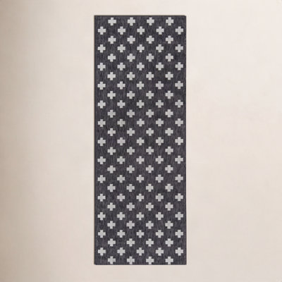 Umbria Striped Geometric Outdoor Rug