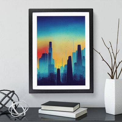City Skyline Sunrise - Wall Art