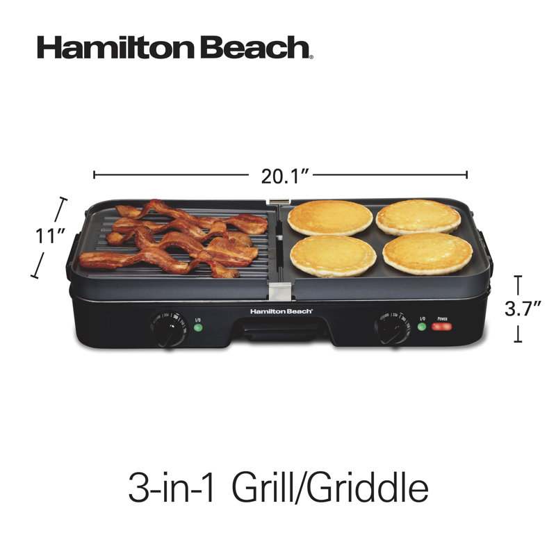 Hamilton Beach® 3-in-One Grill/Griddle