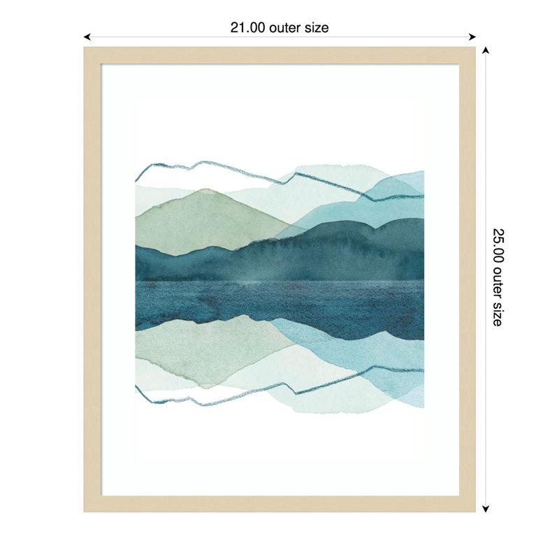«Icicle Range II» par Grace Popp, impression sur bois encadrée, H 25 po x l 21 po