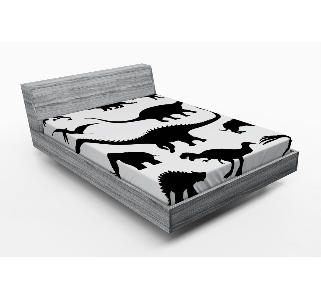 Microfiber Fitted Sheet Ambesonne