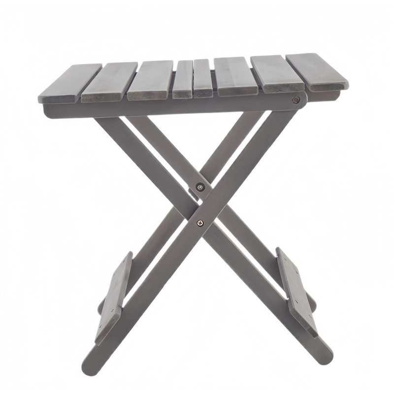 Table pliante carrée, conception portable peu encombrante, Gris