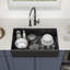33" L x 20" W Farmhouse Kitchen Sink Ceramic Single Bowl Kitchen Sink Apron Front Sink-110890642
